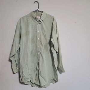 Brooks Brothers Men's Sz M Original Polo Button Down Shirt Traditional Fit Green
